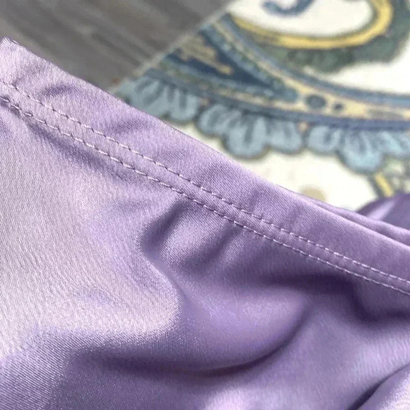 Wild fable Mauve lavender satin & lace slip skirt - Picture 4 of 8